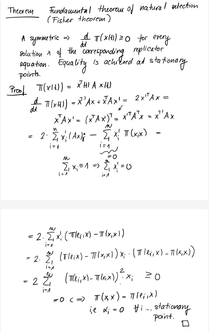 Fisher Theorem